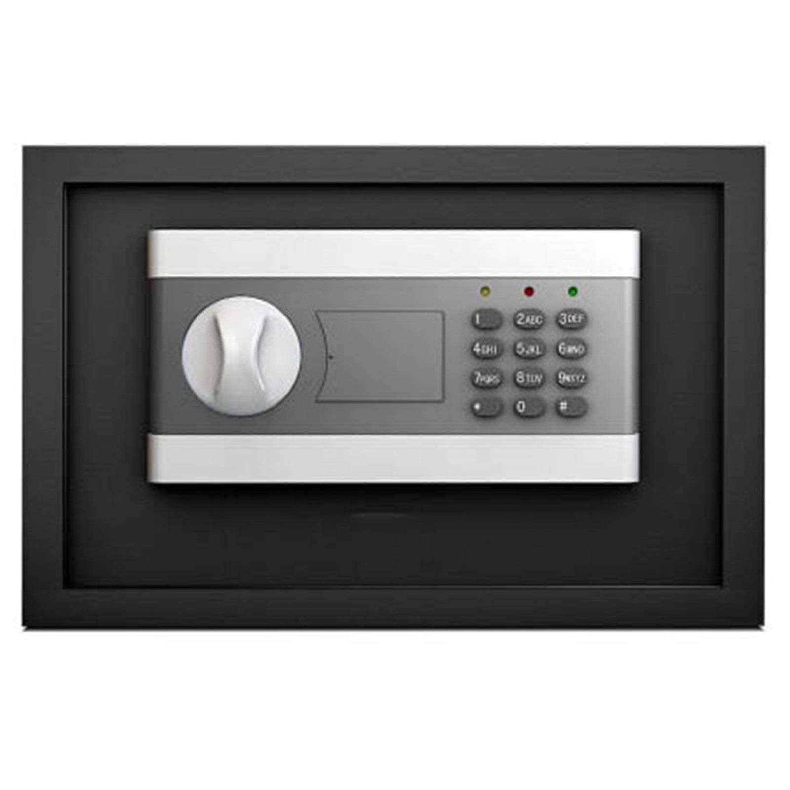 Cassetta di Sicurezza Piccola cassaforte da 20 cm per l'home Office Mini schedario Sicuro in Materiale Interamente in Acciaio per casa e Ufficio