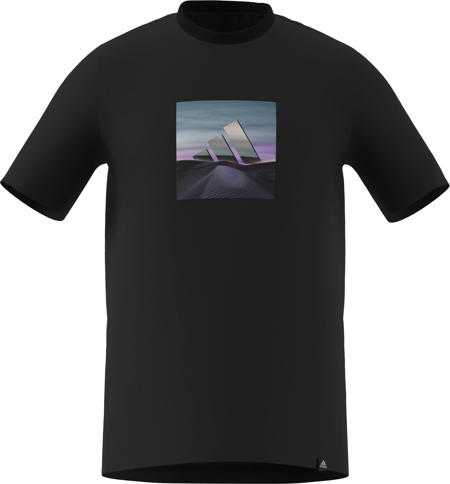 Adidas Men's Graphic Logo T-Shirt - Black Photo - M