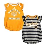 Outerstuff Houston Dynamo MLS Adidas Newborn Team Sparkle 2 Pack Frill Creeper Set
