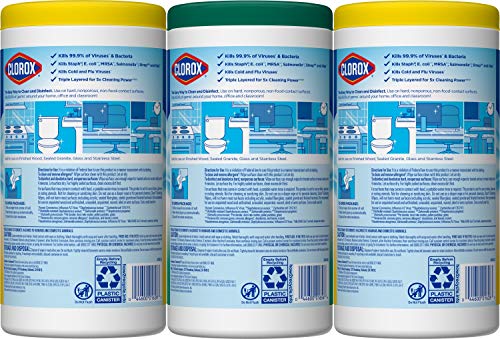 Clorox Disinfecting Wipes Value Pack, Cleaning Wipes, Bleach Free, 75 Count Each, Pack Of 3 (Package May Vary) #TOP7