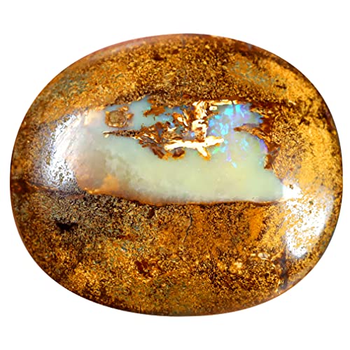 Opale rocheuse Koroit 13.95 ct, une pierre précieuse multicolore rare pour haute joaillerie