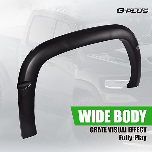 Miniatura 8 de G-PLUS Guardabarros compatibles con Dodge Ram 2500 3500 Pickup 2010 2011 2012 2013 2014 2015 2016 2017, protector de rueda negro texturizado 4 piezas