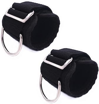 Home Gym Fitness Adjustable Ankle Strap D- Attachment for Cable Machine Fitness Equipment Accessories