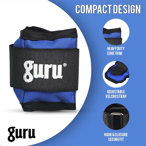 Image of GURU Ankle Weights Pack of 2 Pieces, Wrist Strap For Gym Ankle Weight Cuff For Men & Women For Training, Workout