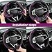 Ferianl Car Steering Wheel Cover,15 Inch Carbon Fiber Leather Elastic Steering Wheel Protector, Anti-Slip Soft Breathable Driving Wheels Covers, Universal Auto Interior Accessories (Purple)