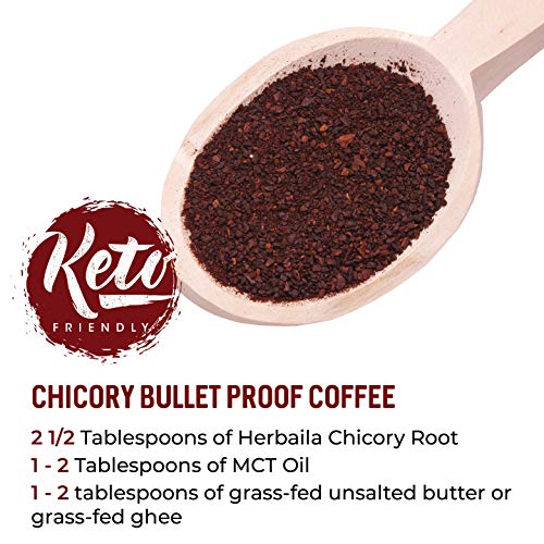 Herbaila Chicory Root Roasted Granules, 1 Pound, Chicory Coffee (Inulin, Prebiotic Dietary Fiber) Rich Flavor, Caffeine Free, Natural Tea And Coffee Substitute, Keto, Kosher thumb #5