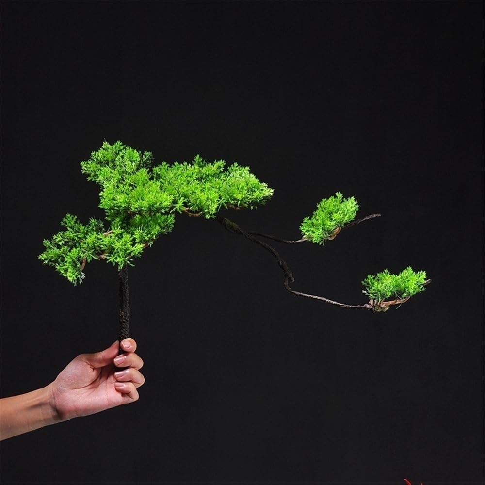 Artificielle Bonsaï Simulation de pin de beauté avec Arrangement de Pot Noir for la Maison, Le Salon, Les Plantes en Pot, Le Bureau Plante Artificielles