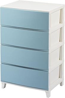 サンカルームス収納チェスト サンドブルーワイド 4段 Amazon.co.jp: サンカ ルームス 収納 チェスト サンドブルー