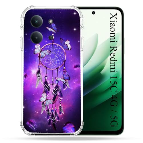 Coque renforcée Xiaomi Redmi 15C 4G anti-chute motif attrape rêve