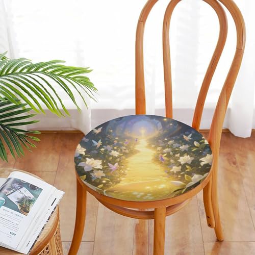 Cojín para silla Gardenia redondo para terraza exterior o sofá de salón 6