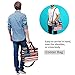 AUUXVA Cooler Bag Large Camping Cooler Tote American Flag Lunch Cooler Bag Insulated Waterproof Lunch Box for Picnic Beach Travel, Reusable Leakproof