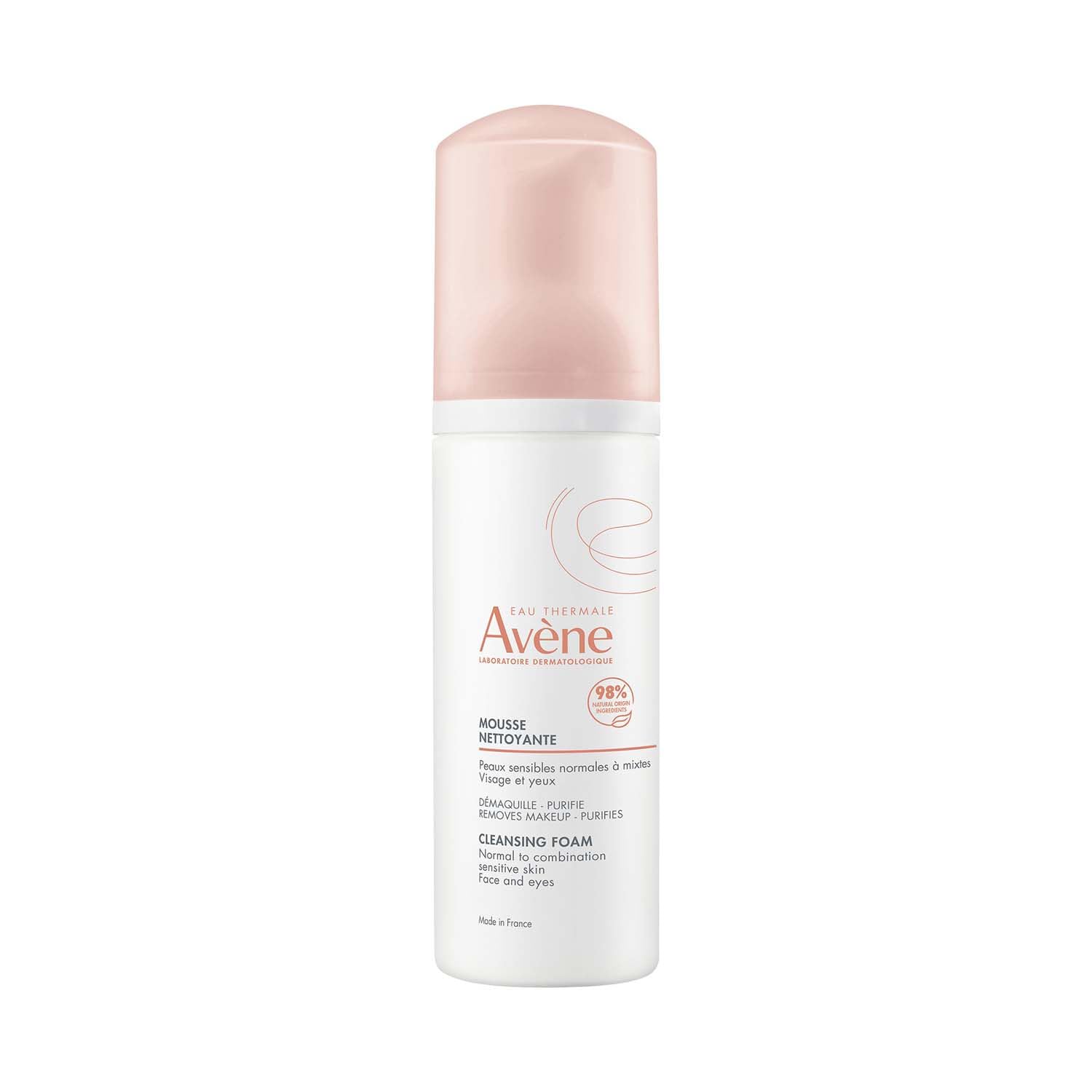 Avène Cleansing Foam 150ml - 98% Natural Ingredients - Suitable for All Skin Types - Face the Future
