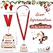 Soaoo 12 Pcs Ugly Sweater Medal Award Christmas 2.36 Inch Contest Medals Ugly Sweater Contest Prizes with Red Neck Ribbon for Holiday Decorations Party Christmas Tree Ornament