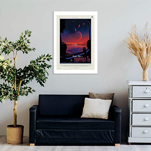 Affiche encadrée Trappist-1e NASA en impression mat archival de qualité supérieure - 2