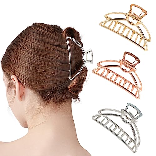 YOHAMA 36 Pcs Durable Mini Hair Claw Clips, Great for Design Kids and Adult Hairstyles, Decroation Buns, Pining Bangs, Strong Grip, Multifunction Clamp Clips.(3 Colors)