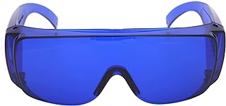 Alvinlite Golf Ball Finder Glasses Blue Golf High Definition Ball Finder Glasses Tinted Lens Accessory Caddie Usage Comes with Carry Pouch for Golfing Men Women