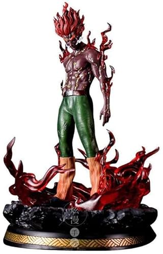 Anime Naruto Might Guy Nuit Gaï Figurine Pop en PVC Collection Modèle Nuit Maito Combiné GK Statue Jouet Décoration Ornements Grand Figurines pour Enfants Ados Et Anime Fans 30CM Cover