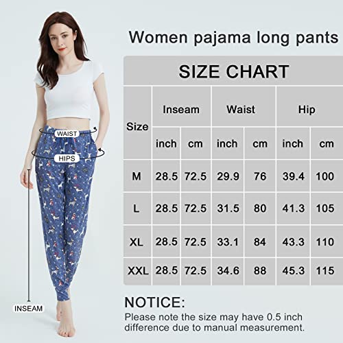 Ss Sailaiya Womens Comfy Pajama Pants Jogger Pants Cute Dog Pajama Bottoms Pj Pants Lounge Wear With Pockets(Dog,X-Large) #TOP4