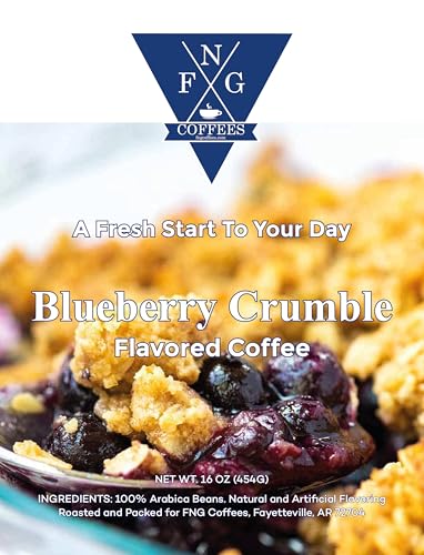 FNG Coffees Blueberry Crumble, Tostado Medio, Café en Grano 16 oz