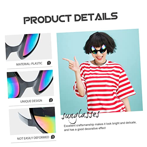 2pcs Holiday Accessories Dress up Props Sunglasses Funny Costume Novelty Eyewear Party Favors2