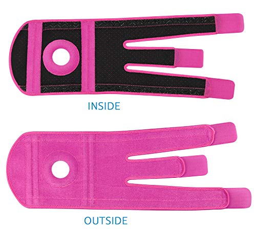 Beechamp Adjustable Neoprene Knee Support Kneecap Compression Sleeve Open Patella Brace (Pink) #TOP7