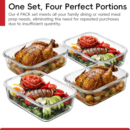 Snuvid 4-Pack 63oz Large Containers
