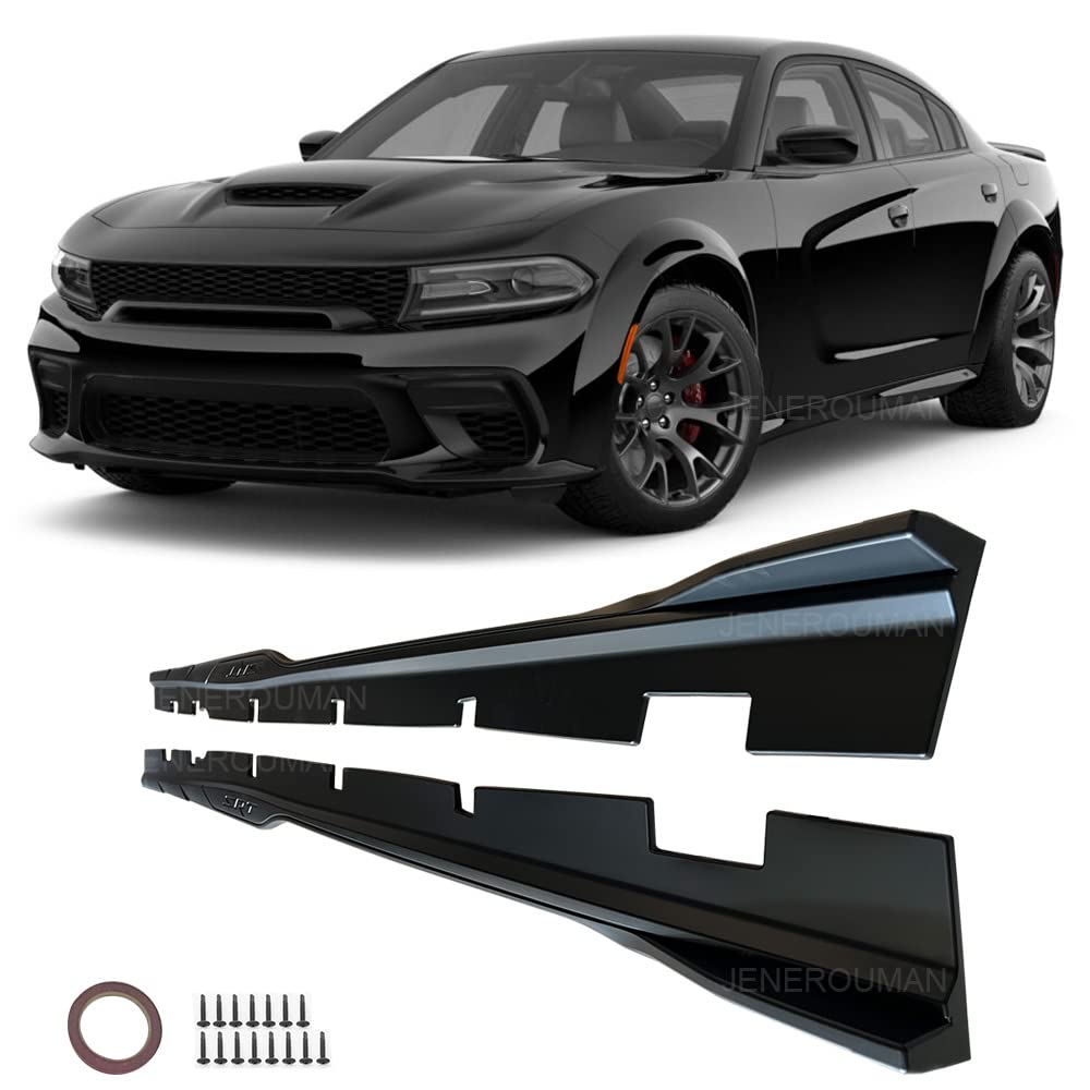 Buy JENEROUMAN, Pair for Dodge Charger RT SRT Scat Pack Hellcat 392 Widebody Side Skirts Rocker