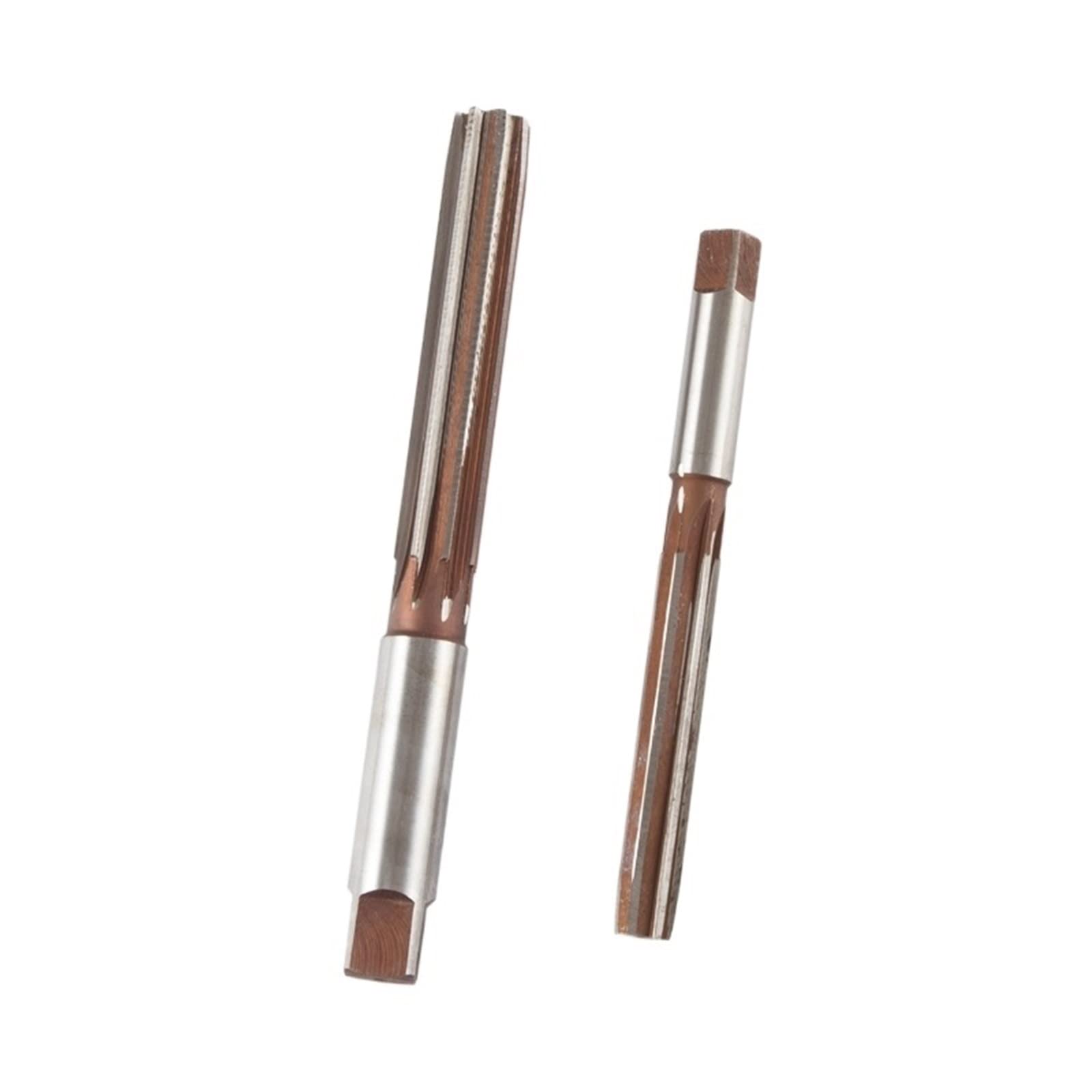 Escariador de mano fresas de máquina de torno, Juego de 5 escariadores manuales de mango recto, 4 mm, 5 mm, 6 mm, 8 mm, 10 mm, H7, 6 flautas for corte de herramientas de metal.(H8)