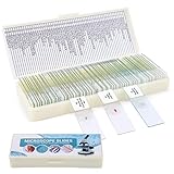 【Seis categorías principales】 El juego de portaobjetos de microscopio preparados de 60 piezas incluye 6 categorías, bacterias, insectos, células, plantas, animales, tejido humano. Te ayuda a explorar el maravilloso mundo de la biología.