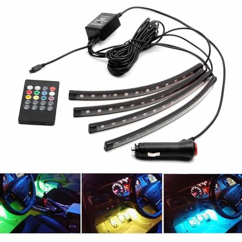 Kit 4 tiras LED RGB pre-cortadas impermeables de 8.66 pulgadas miniatura 6