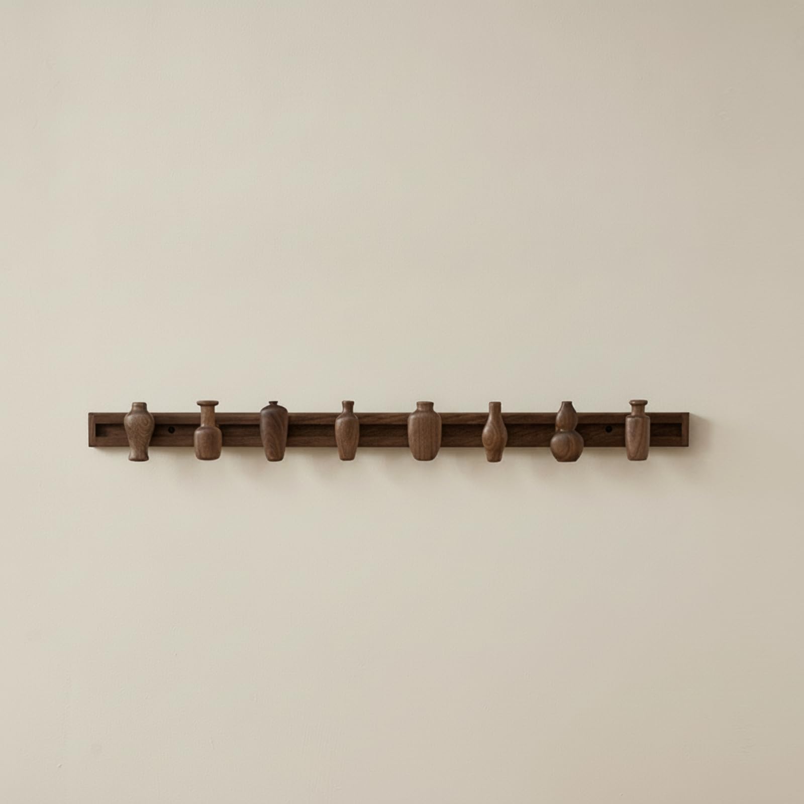 Appendiabiti con Ganci Scorrevoli Moderno Appendiabiti in Legno con Ganci Creativo per Ingresso