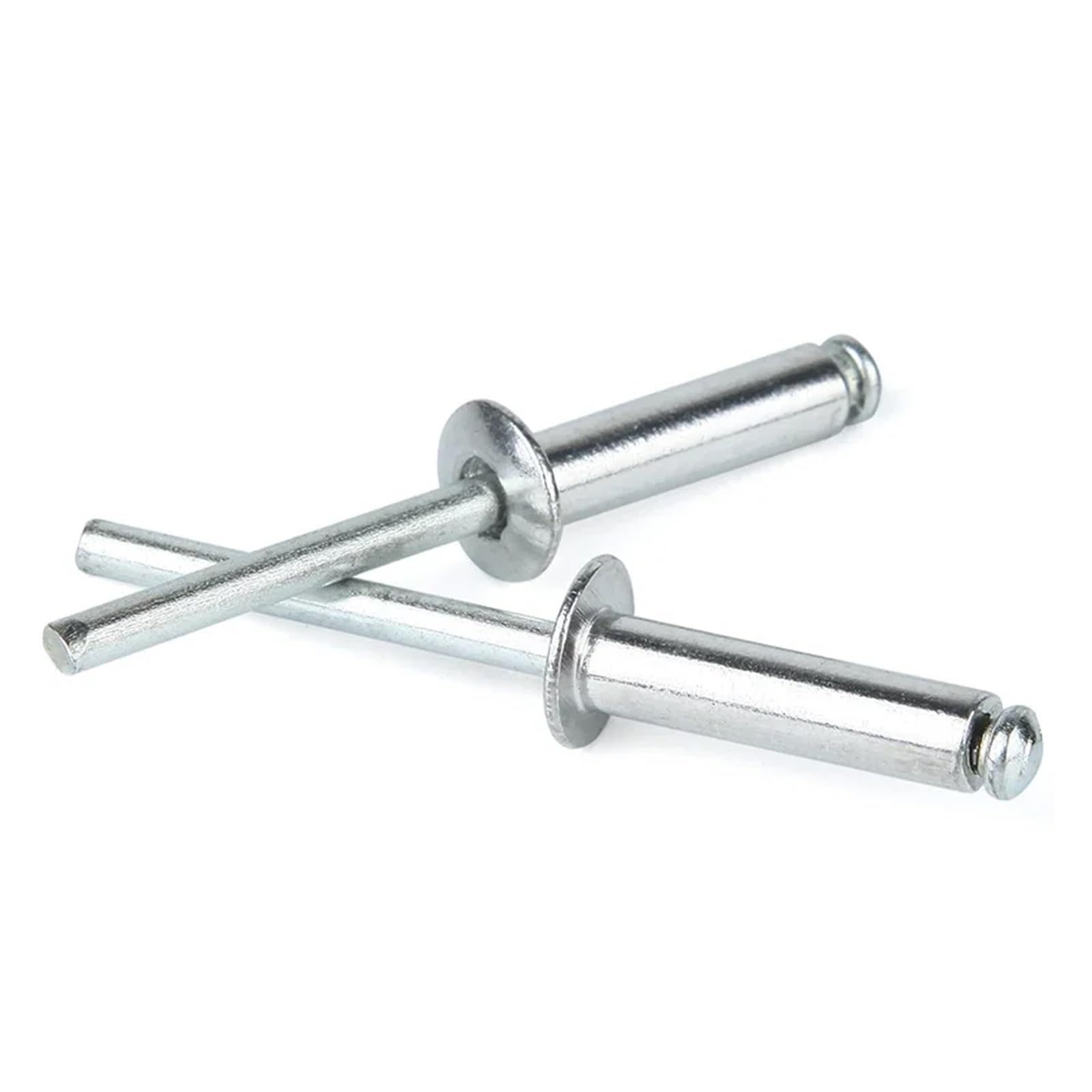 Rivet à tête ronde en aluminium, M2 M2.4 M2.8 M3 M3.2 M3.6 M4 M5 M6 M6.4, tête de dôme d'ancrage, tige en acier aveugle, mandrin d'échappement(10mm,M6.4 (10Pcs))