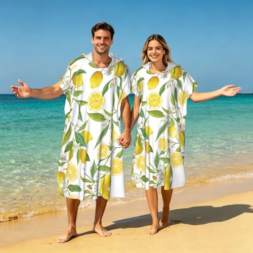 Poncho à capuche microfibre pour changer de vêtements sur la plage - 7