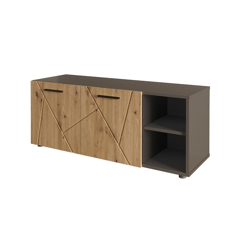 Vicco Armoire à Chaussures Irma, Anthracite/Artisan, 106x43cm