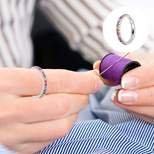 Bague diamant rond confortable et empilable résolvant les problèmes de taille - 3