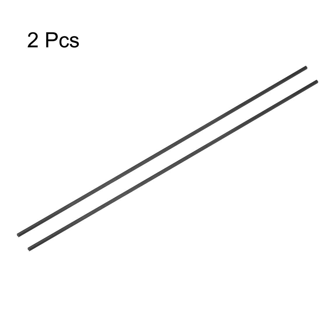 Tubo quadrato in fibra di carbonio, 4 x 4 x 3 mm, diametro interno rotondo, tubo in fibra di carbonio pultrito da 200 mm di lunghezza per aereo RC 5 pezzi