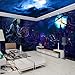Revêtement mural sans couture kill jeu de société papier peint salle évasion fond mur thème ktv bar wifi sans soudurePapier Peint 3D Faux Cuir Vinyle Mural Chambre Salle-400cm×280cm
