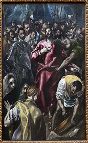 Toile El Greco Christ dépouillé pour habiller un grand mur vide avec une œuvre d'art