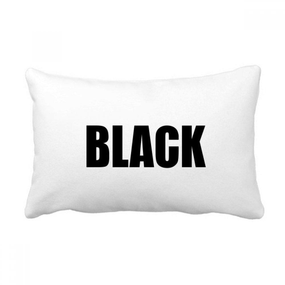 Coussin lombaire noir et multicolore 16x24 pour canapé