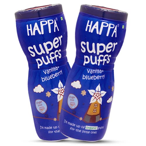 See full amazon price history chart for Happa Organic Multigrain Vanilla & Blueberry Melts Teething Puffs | Nutritious, Organic Baby Food and Snacks | No Artificial Flavours | Not Fried | No Rice Bran Oil | Pack of 2, 40 Gram each Happa Organic Multigrain Vanilla & Blueberry Melts Teething Puffs | Nutritious, Organic Baby Food and Snacks | No Artificial Flavours | Not Fried | No Rice Bran Oil | Pack of 2, 40 Gram each (B096W2V9TP) Amazon Price History, Amazon Price Tracker