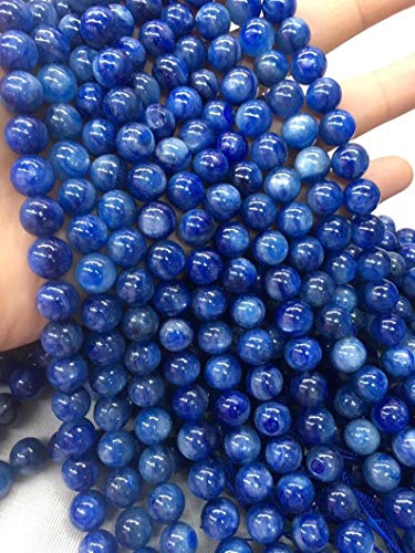 Perles en kyanite bleue AAA de 10mm pour la création de bijoux faits main - 3
