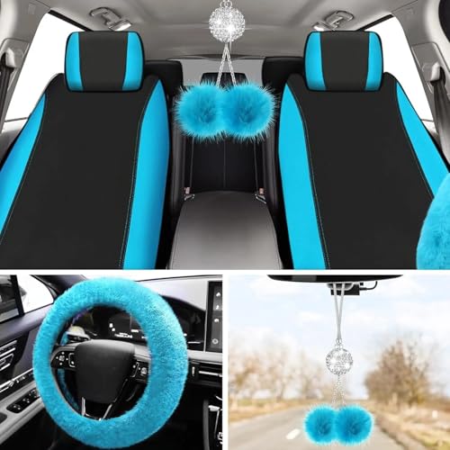 Housses de siège de voiture universelles pour rénover un intérieur usé avec kit peluche