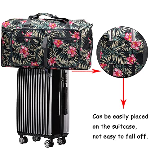 Image of Woogwin Travel Duffel Bag Large Foldable Waterproof Overnight Bag for Beach Swim Bags Pool Sports Gym