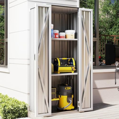 Image of AECOJOY Outdoor Storage Cabinet Waterproof, 70 inch Vertical Tall with Base