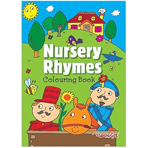 DITZY DOLL Nursery Rhymes Colouring Book - Childrens Kids Colour in Activity Boys Girls Assorted Single Book Cover