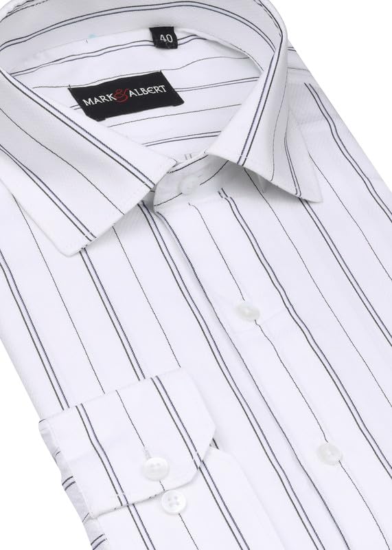 Image of Men's Striped Cotton Formal Shirt