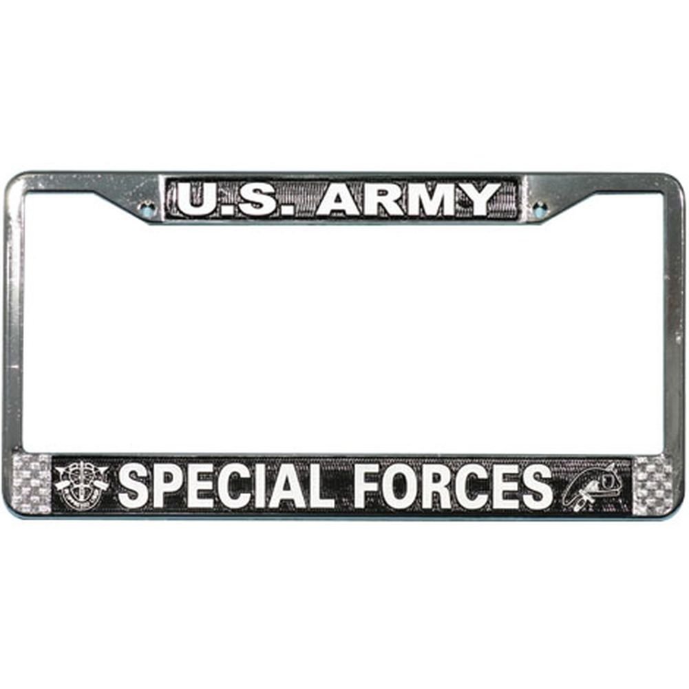 U.S. ARMY SPECIAL FORCES License Plate Frame - Metal Chrome by Lpsusa