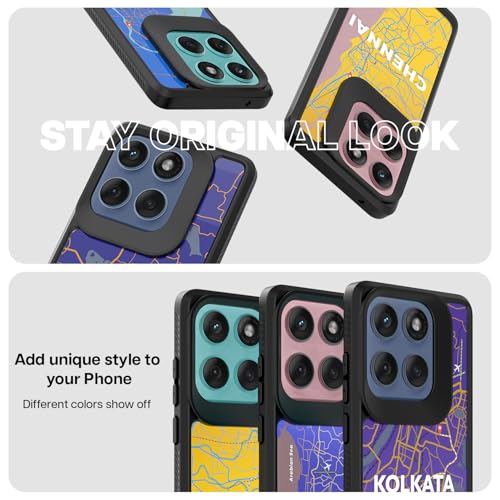 Image of KAPAVER Impulse Back Cover Case Compatible for Motorola Edge 60 Fusion (PC + TPU) (GPS Delhi), Multicolour
