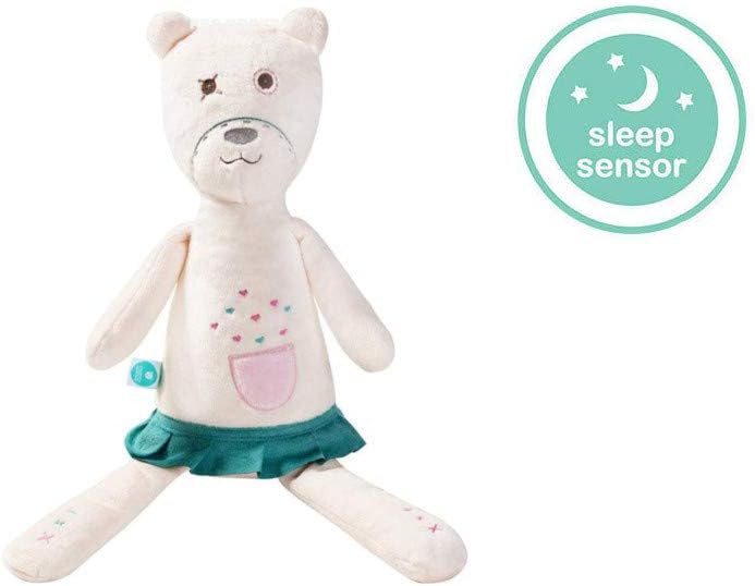 myHummy Pearl White Noise Teddy Bear