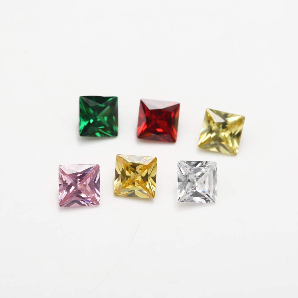 Amazon.com: XIANGMO 15pcs 4x4mm 5A Loose Cubic Zirconia